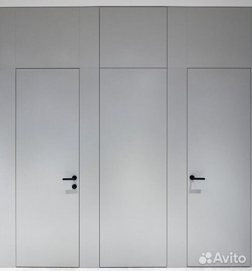 Скрытые межкомнатные двери под отделку