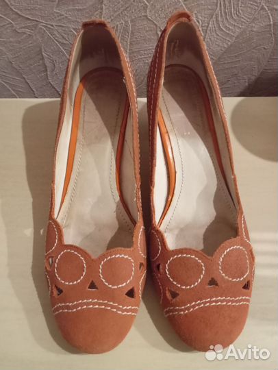 Туфли женские натуральная замша