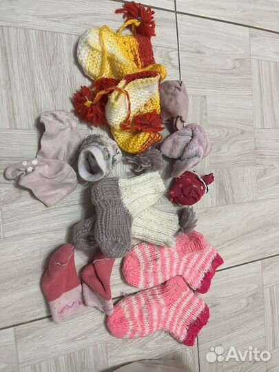 Пакеты с вещами на девочку