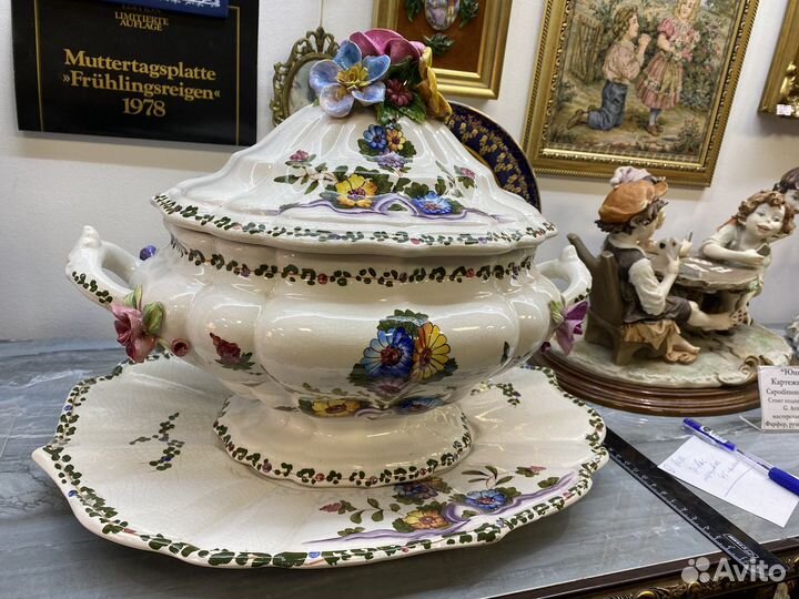 Антикварная ваза фарфор