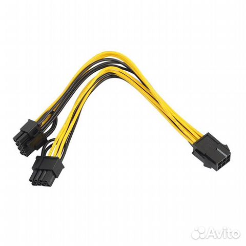 Переходник с 6 pin на 2 по 6+2 pin