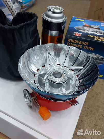 Газовая горелка с лепестками, туристическая