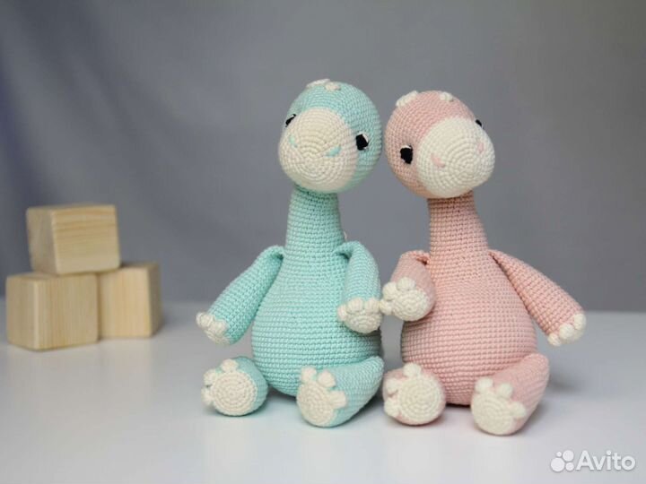 Динозавр мягкая игрушка, ручная работа