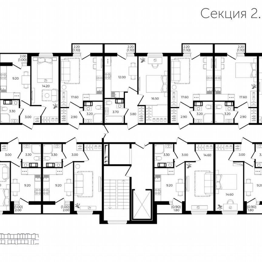 1-к. квартира, 31,1 м², 4/8 эт.