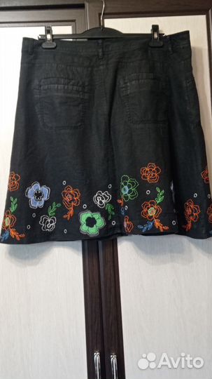 Льняные брюки,юбки, кофты размер 46, 52