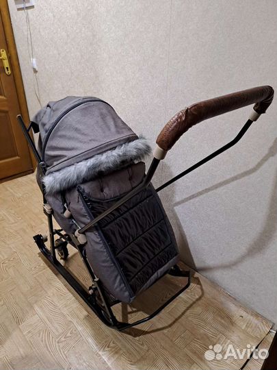 Детские санки коляска
