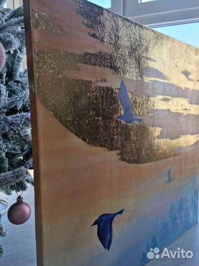 Интерьерная картина поталь