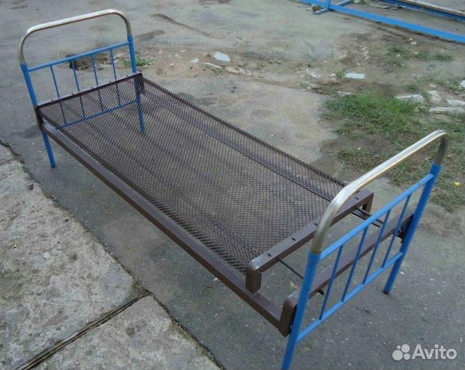 Кровать металлическая. Советский винтаж. XX век