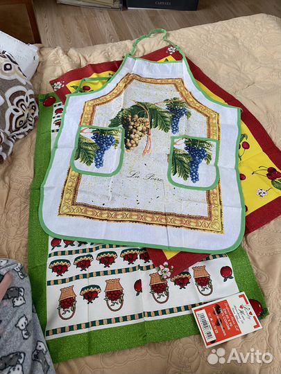 Кухонные полотенца и фартук (италия)