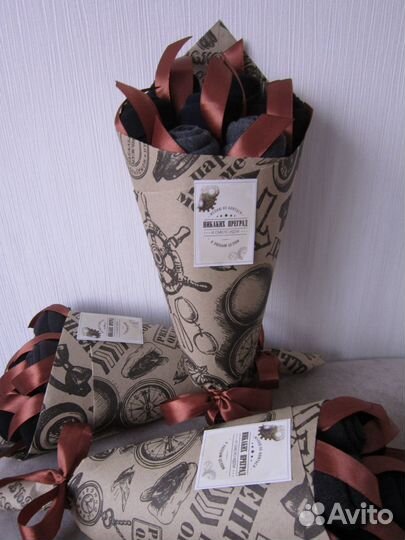 Подарки мужчинам. Букеты из носков