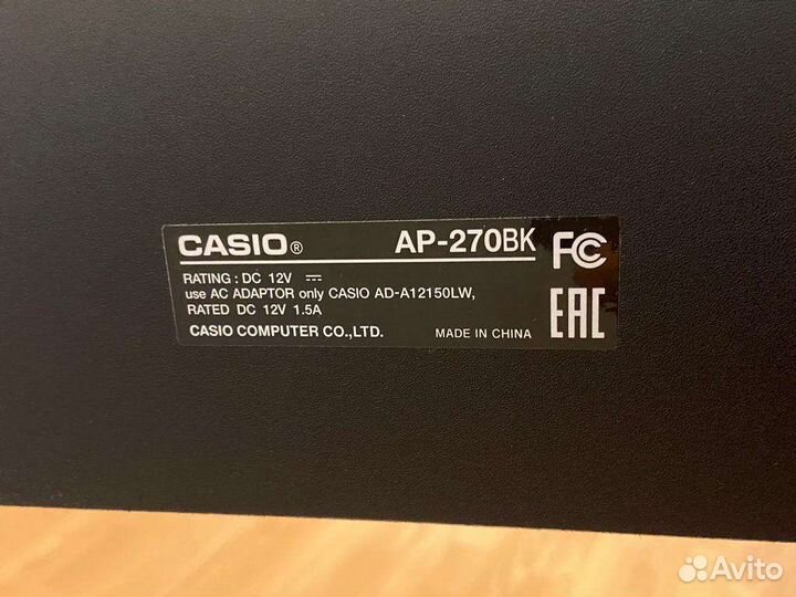 Цифровое пианино casio celviano AP-270BK