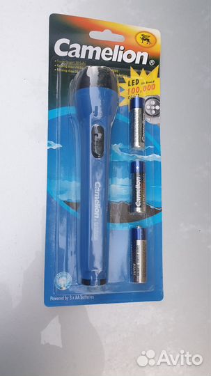 Фонарь ручной с батарейкой