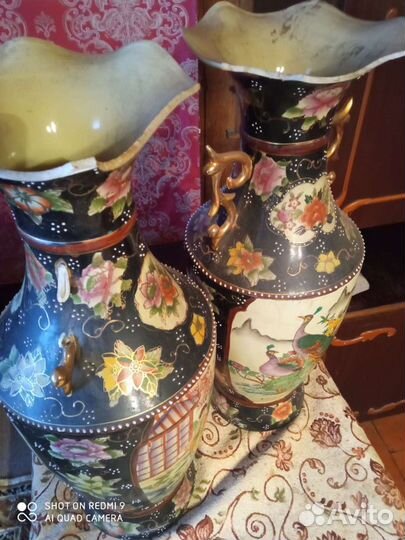 Ваза китайская напольная под реставрацию