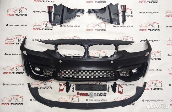 Бампер передний BMW 3 серия f30 М3-Look с птф