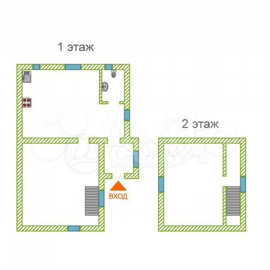 Дача 49,7 м² на участке 6,1 сот.