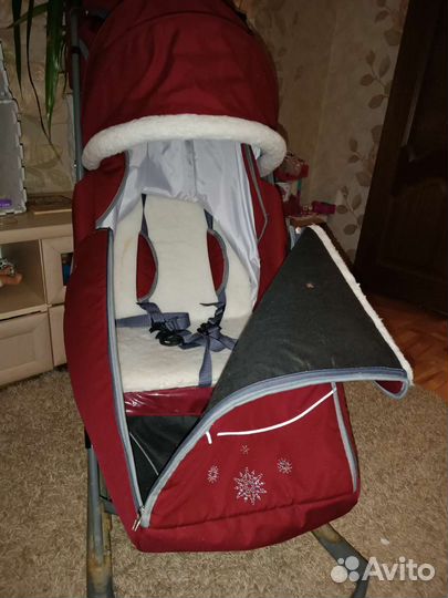 Санки коляска бибика