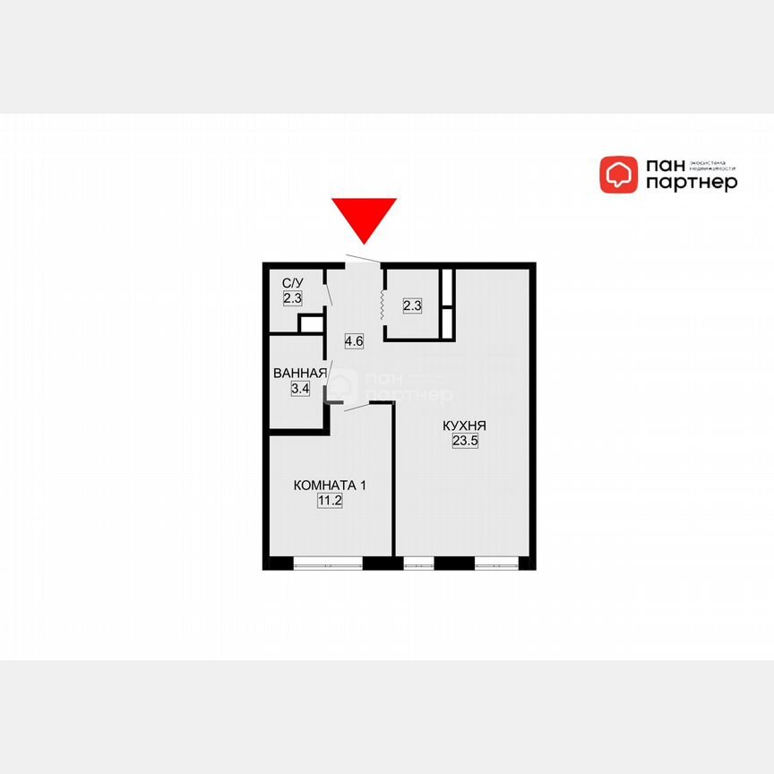 1-к. квартира, 47,3 м², 4/14 эт.
