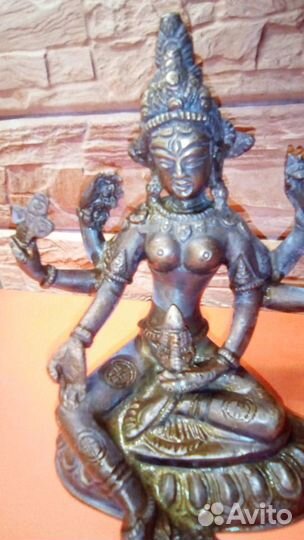 Бронзовая статуэтка Богиня Праджняпарамита