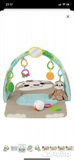 Коврик развивающий Fisher price Ленивец GN B52