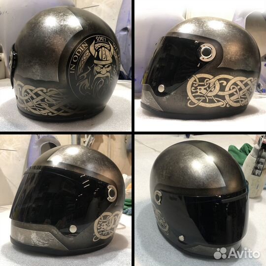 Аэрография на шлем, Реставрация, Покраска, Дизайн