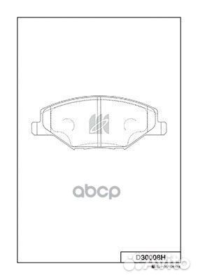 Колодки тормозные диск. с антискрипн.пласт. D30