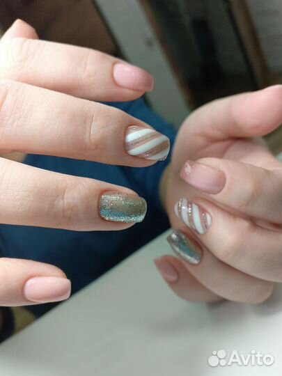 Маникюр наращивание ногтей покрытие гель лак