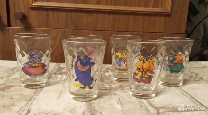 Стопки гусь хрустальный