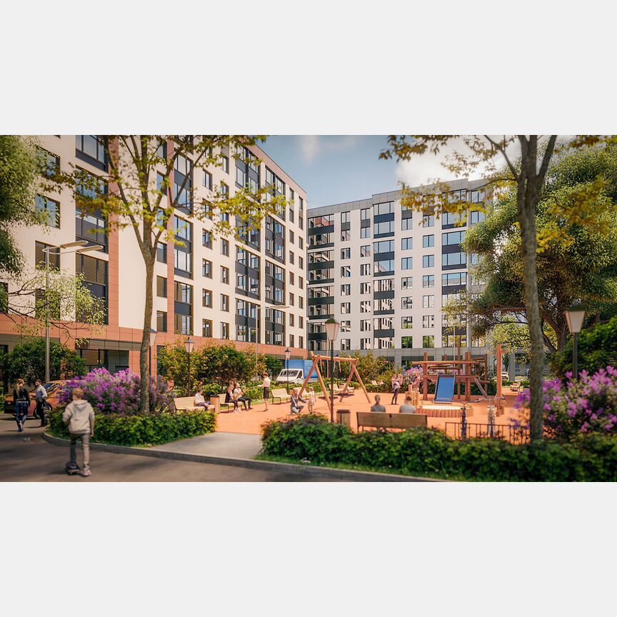 2-к. квартира, 61,2 м², 4/9 эт.