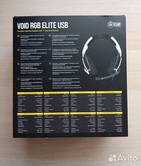 Наушники corsair void rgb elite usb