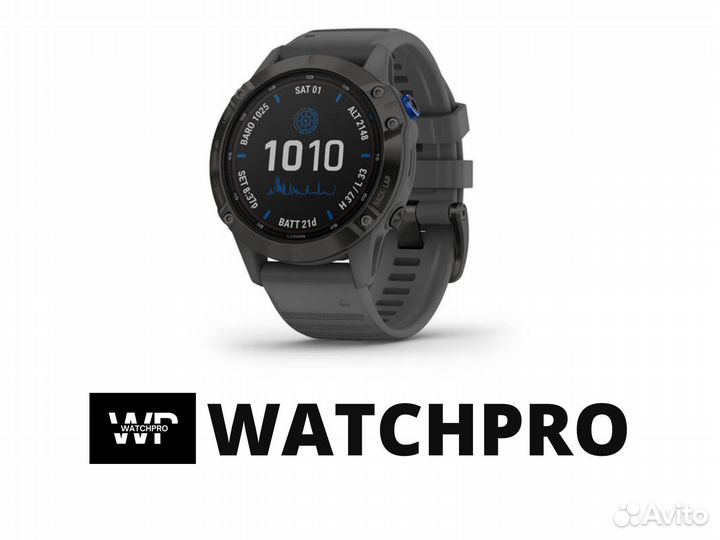 Часы Garmin Fenix 6 Pro Solar Black