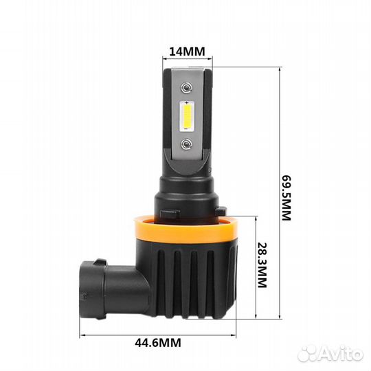 Светодиодные лампы Optima LED Qvant H8/H9/H11