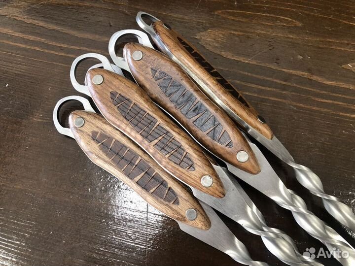 Набор шампуров 6 шт. Ручка Ясень