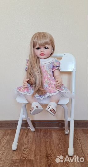 Кукла виниловая реборн 55 см