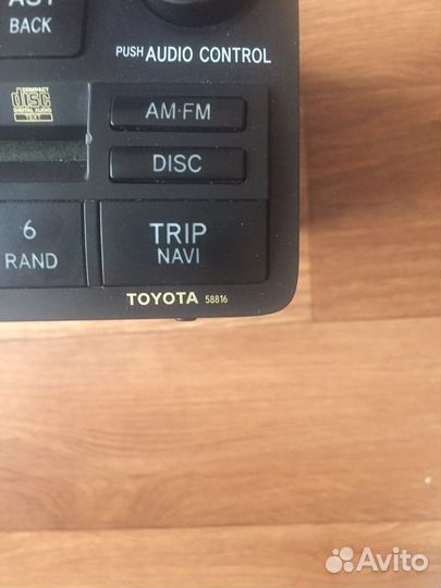 Атомагнитолла тойота королла 120