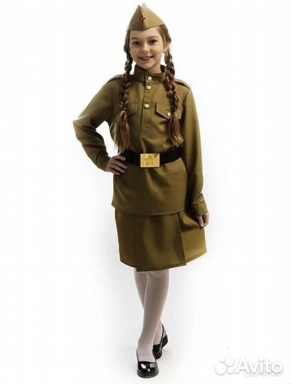Военный костюм Солдатка Победы рост от 104 до 164