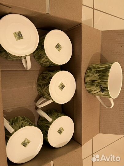 Набор чашек с блюдцами 6 пар