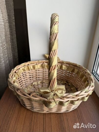 Корзина плетеная для декора