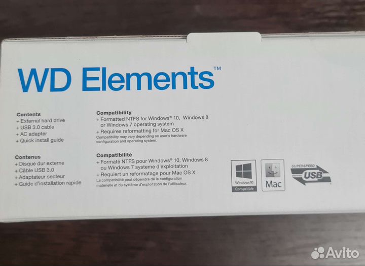 Внешний жесткий диск 4TB WD Elements