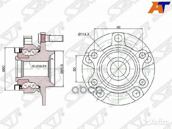 Ступичный узел перед nissan qashqai J10E 06/X