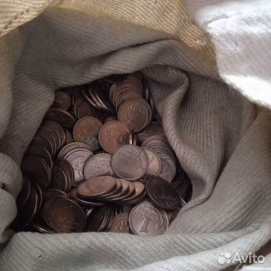 Монеты номиналом 1 копейка. 2400+ штук