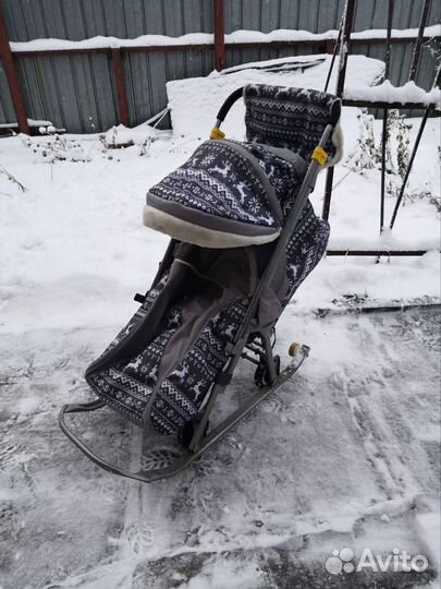 Детские санки коляска бу