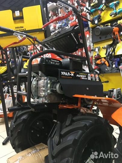 Мотоблок бензиновый patriot урал М (Колеса extreme