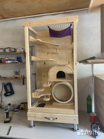 Витрина 1м30см для шиншиллы, дегу, белки