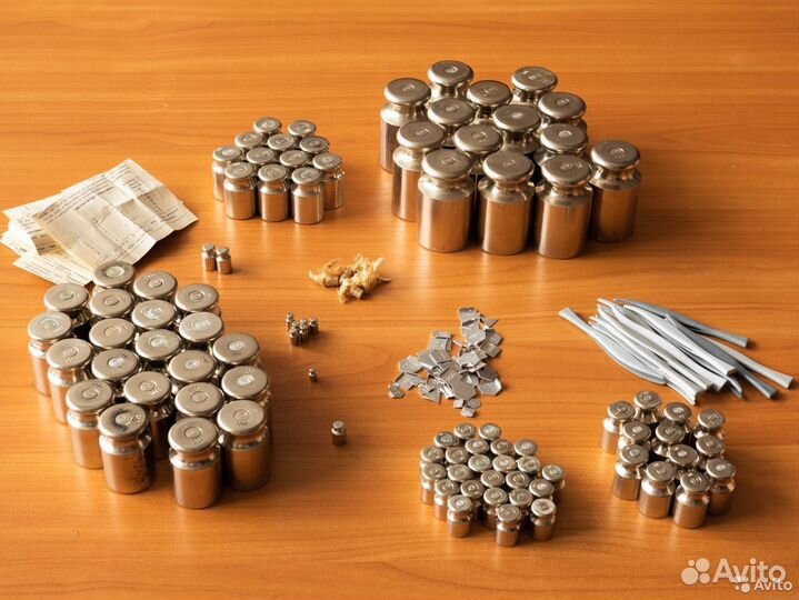 Гирьки, разновесы от 10 мг до 500 г