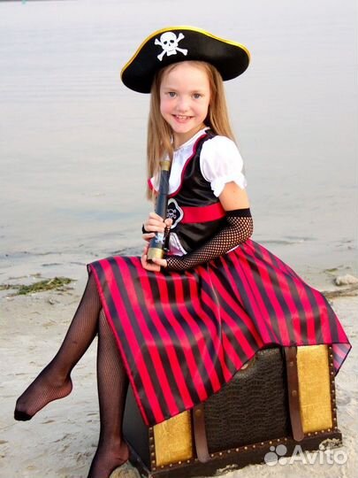Костюм пиратки для девочки(прокат)