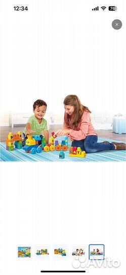 Конструктор поезд Mattel Mega bloks
