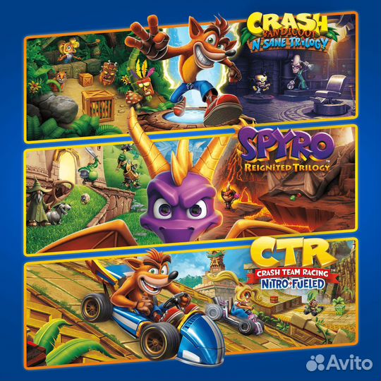 Crash + Spyro Triple Play Bundle на PS4 PS5