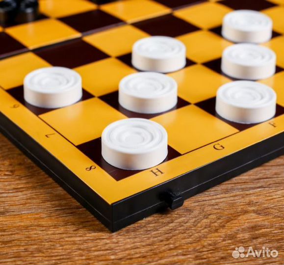 Шашки пластик (Доска пластик)