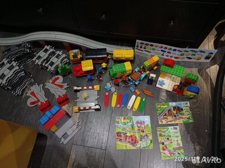 Lego duplo поезд из 5 наборов