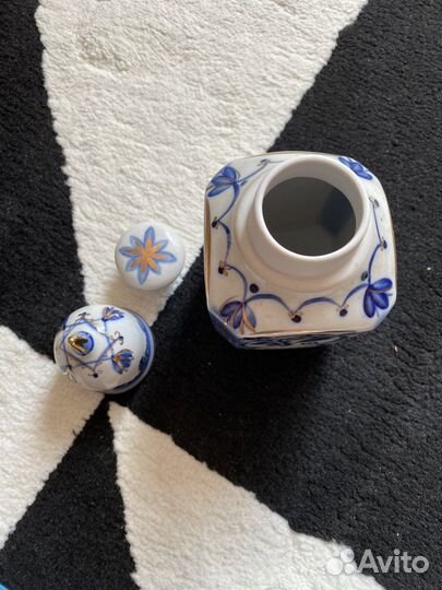 Гжель, цветное стекло, кофемолка